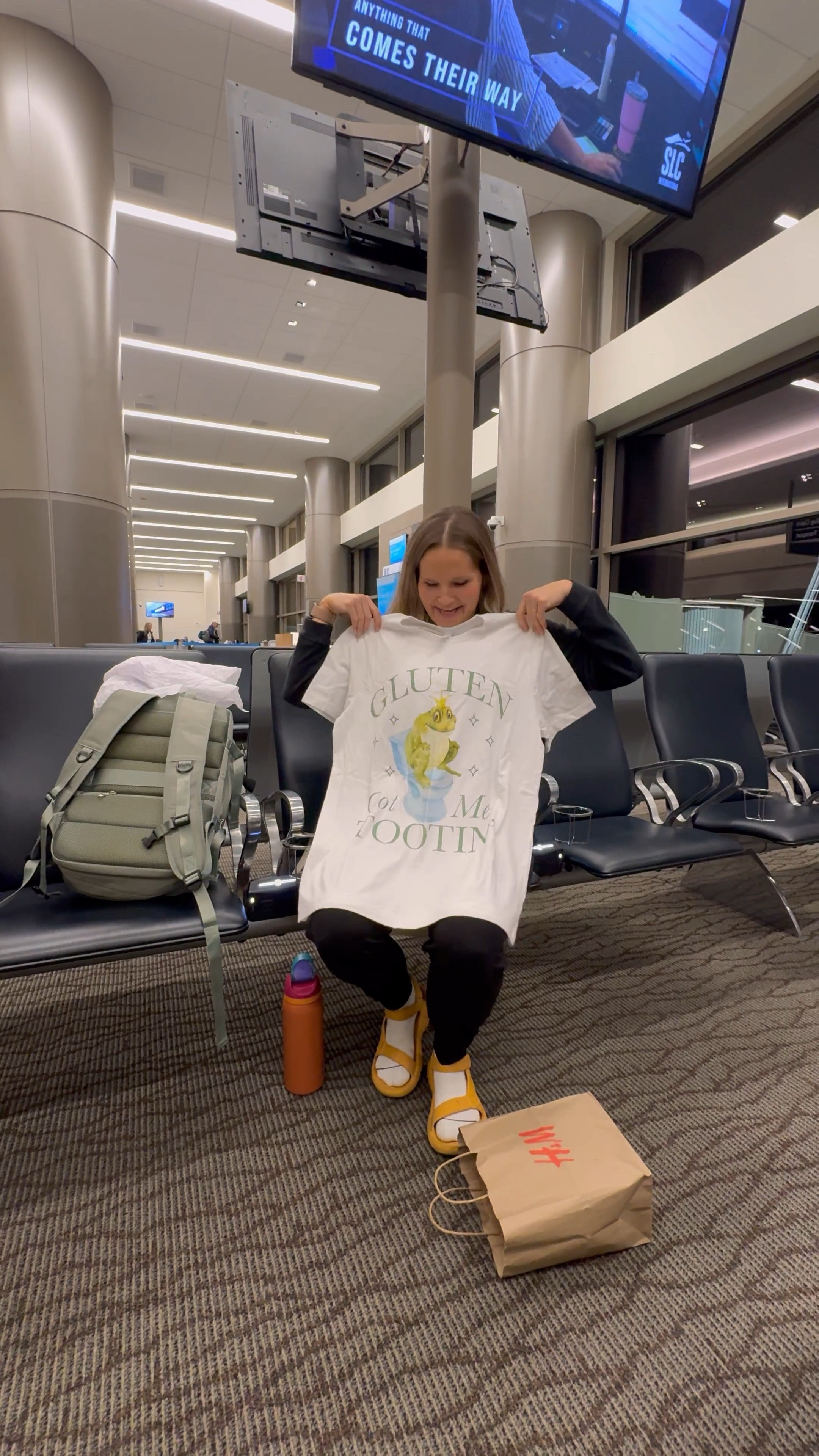 Funny shirt exchange before our girls trip flight. We had to put on the shirt we received and wear it the whole travel day! 


#LTKParties #LTKTravel #LTKU