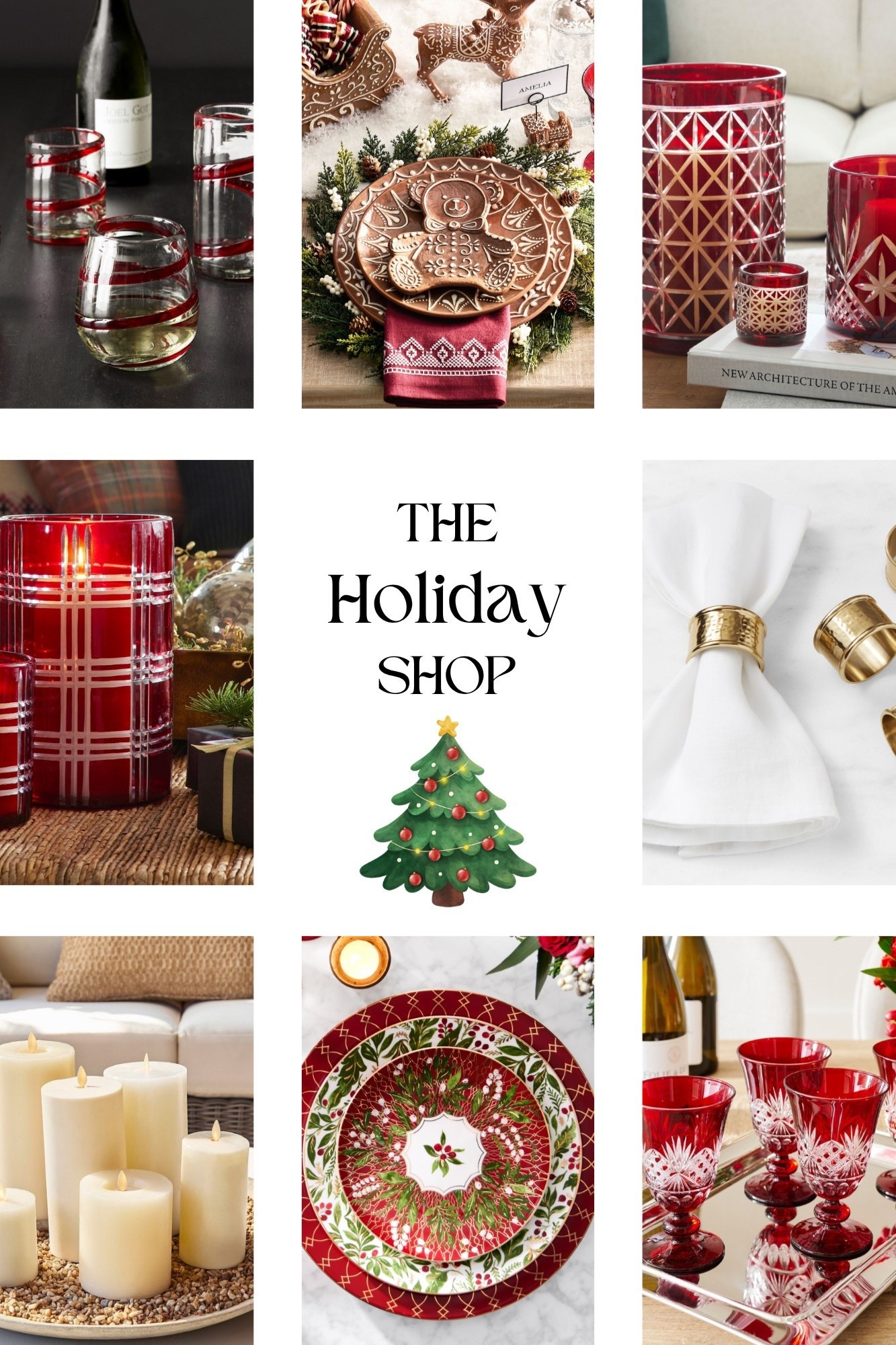 The Holiday Shop are curated pieces from Pottery Barn and Williams Sonoma that bring luxury and warmth to every holiday table. 

#LTKHoliday #LTKGiftGuide #LTKSeasonal