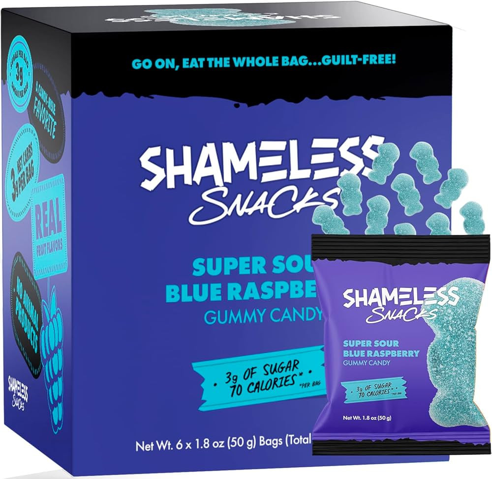 Shameless Snacks - Healthy Low Calorie Snacks, Low Carb Keto Gummies (Gluten Free Candy) - 6 Pack... | Amazon (US)