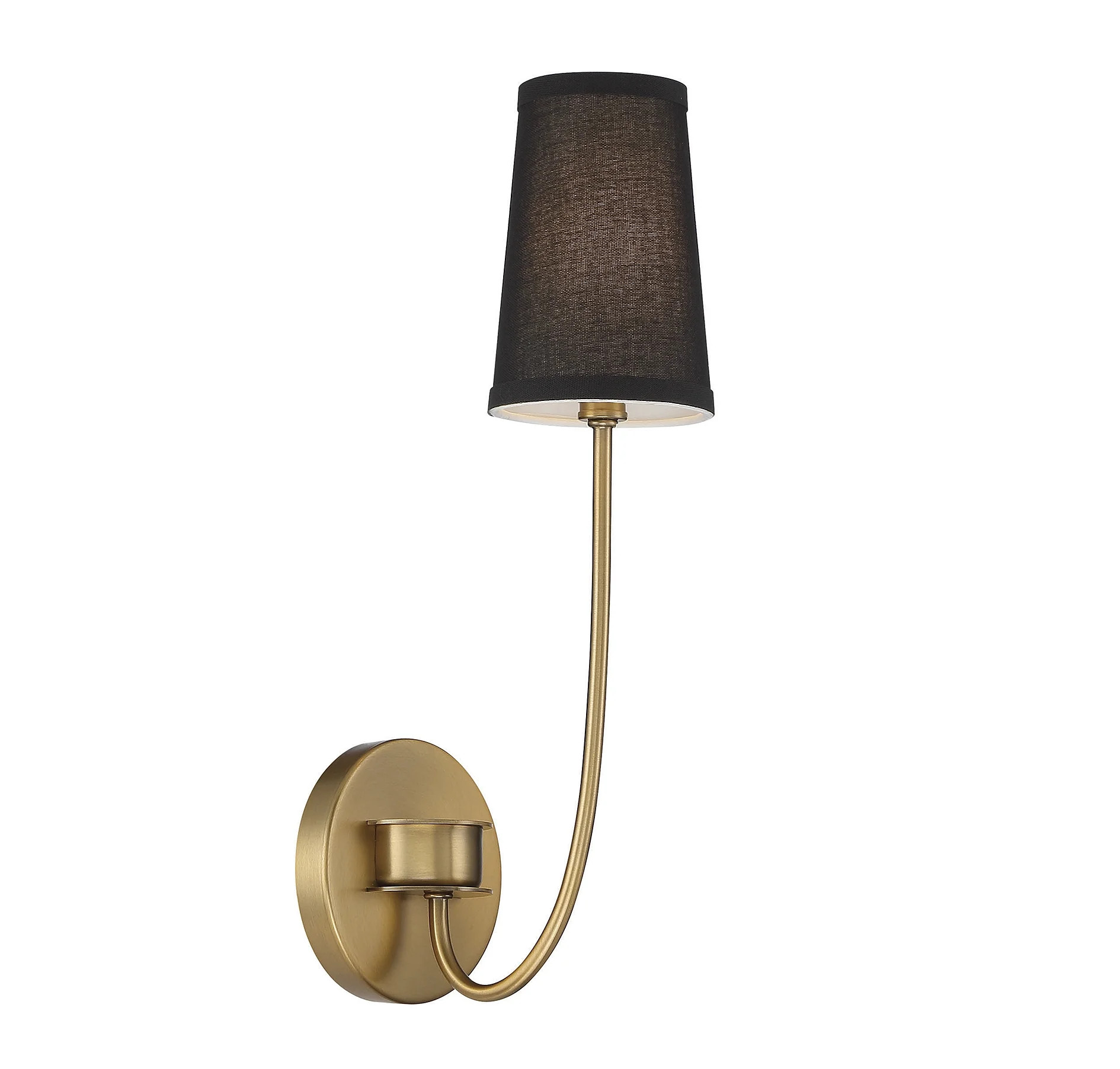 Trade Winds Diana 1 Light Wall Sconce in Natural Brass - Walmart.com | Walmart (US)
