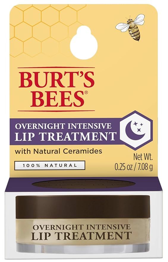Burt's Bees Lip Care, Moisturizing Overnight Intensive Treatment, Natural, Ultra Conditioning Moi... | Amazon (US)