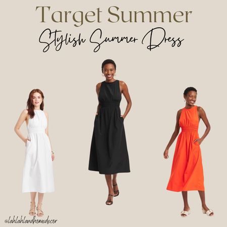 Check out this beautiful summer dress in 3 different colors | orange | white | black | for only $35! #targetstyle @target 

#LTKFindsUnder50 #LTKSeasonal #LTKStyleTip