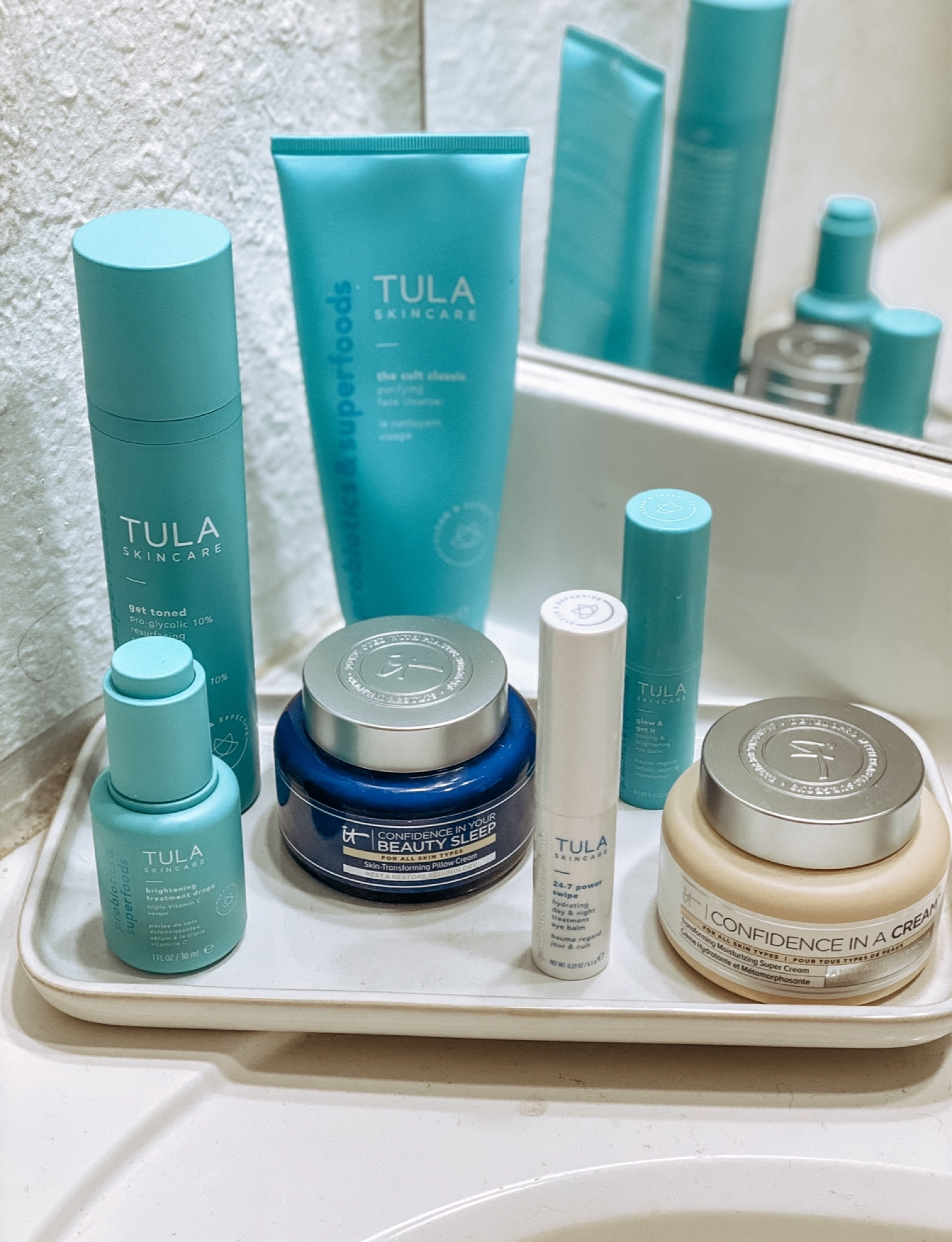My skin has been loving this lineup lately 🫧💦
These are my top Tula products and this is the best moisturizer I’ve found for my dry skin! QVC usually has a good deal on the It cosmetics ⚡️

#LTKFindsUnder100 #LTKBeauty #LTKFindsUnder50