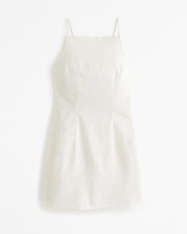 High-Neck Strappy Mini Dress | Abercrombie & Fitch (UK)