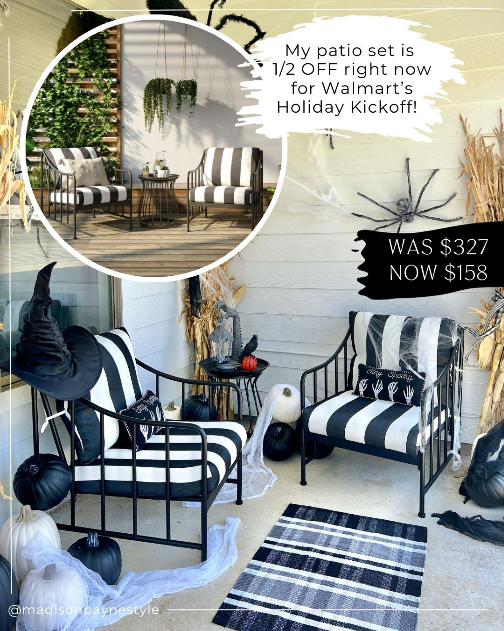 WALMART DEALS ✨ FOR DAYS! My patio set that is regularly $327 is now ON SALE for $158 with Walmart’s Holiday Kick-Off Deals! Shop more sale finds below!

Walmart Sale, Walmart Deals, Walmart Deals For Days, Walmart Holiday Kick-Off, Fall Patio, Madison Payne

#LTKhome #LTKsalealert #LTKSeasonal