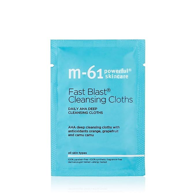 M-61 Fast Blast Cleansing Cloths- 20 treatments- Daily AHA deep cleansing cloths with antioxidant... | Amazon (US)