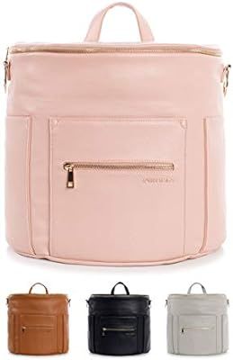 Fawn Design Premium Vegan Leather Diaper Bag and Backpack (Blush 2.0) | Amazon (US)