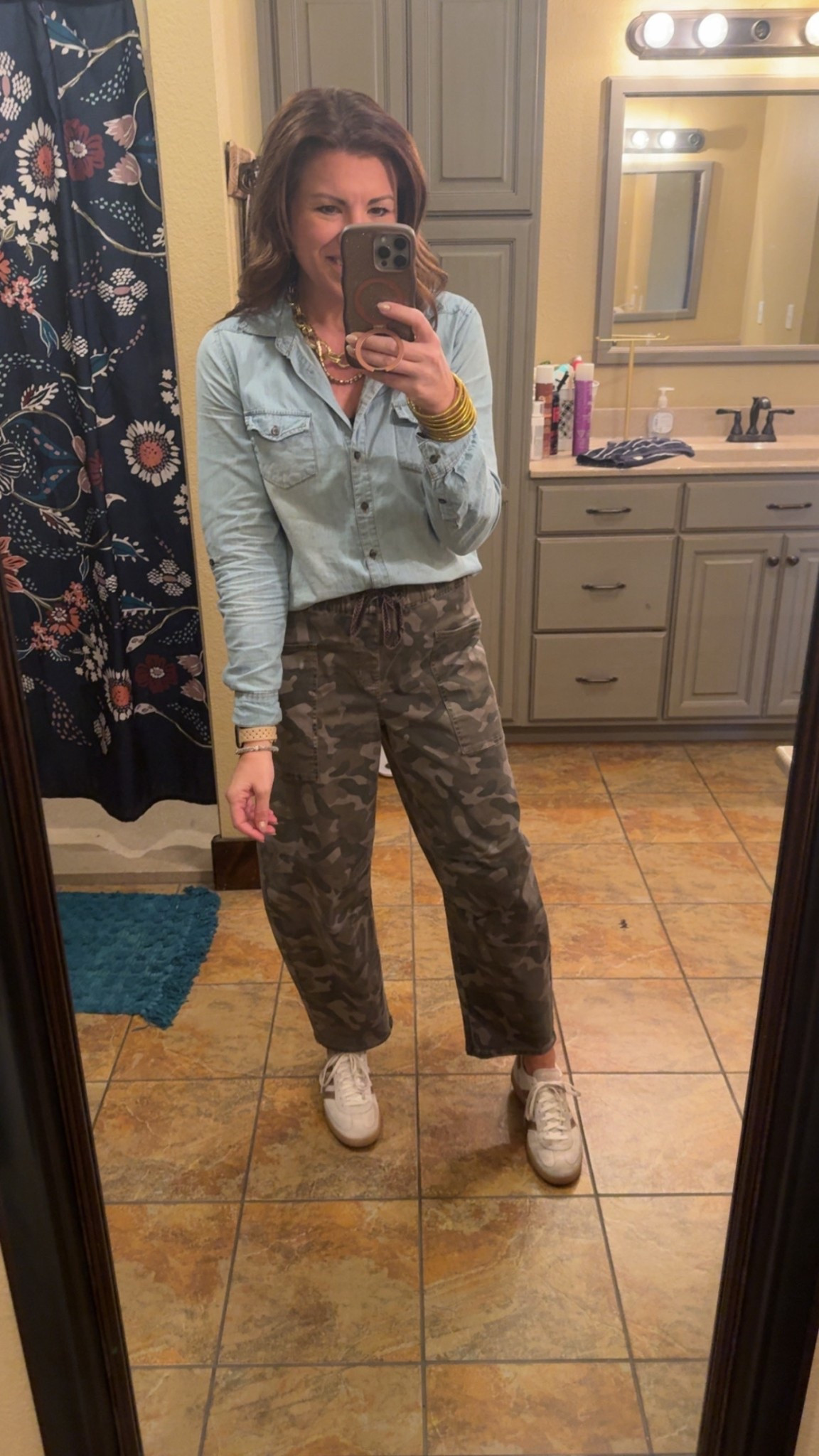 Camo barrel pants… yes please! Cute spring style! 

Wearing size small in all. 
@Maurices  

Ootd | teacher | outfit inspo | spring transition | style | sale 

#LTKgrwm #LTKSaleAlert #LTKootd