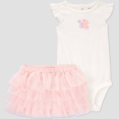 Carter's Just One You® Baby Girls' Bunny Skirt Set - Pink 3M | Target