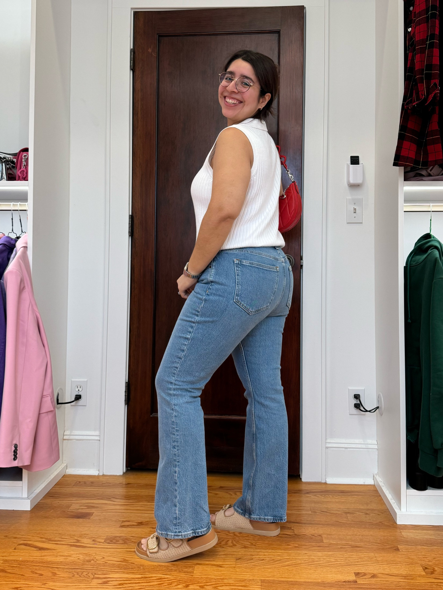 Wearing size 30/10 short in the jeans 
Size large petite in the knit polo top!
Super cute casual outfit & super comfy :)

#LTKMidsize #LTKStyleTip #LTKFindsUnder100