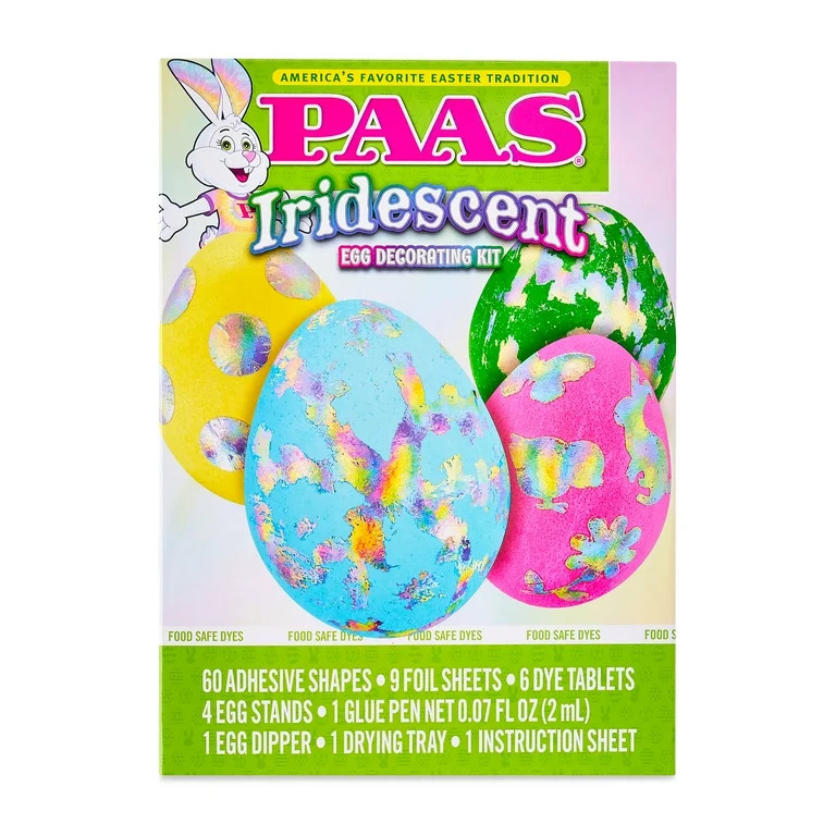 PAAS Easter Egg Decorating and Dye Kit, Iridescent, 1 Kit | Walmart (US)