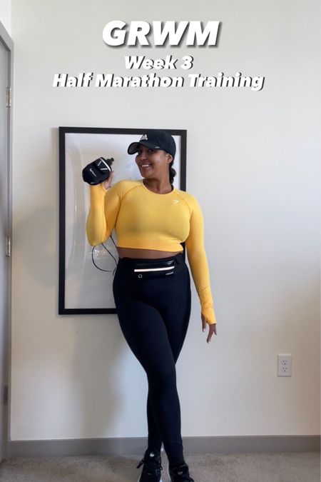 GET READY WITH ME FOR WEEK 3
HALF MARATHON TRAINING 
Running bra, Leggings - @amazon
Top: @gymshark
Running Shoes - @saucony

#halfmarathontraining #runningoutfit #runninggear 

#LTKcurves #LTKshoecrush #LTKFind