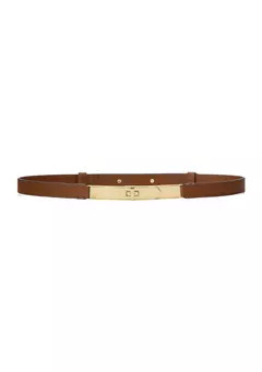Lauren Ralph Lauren Turn-Lock Skinny Leather Belt | Belk
