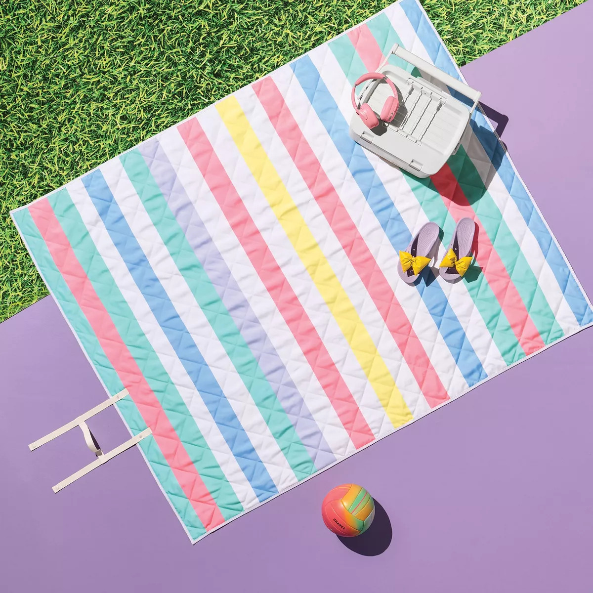 Multi Striped Picnic Blanket - Sun Squad™ | Target