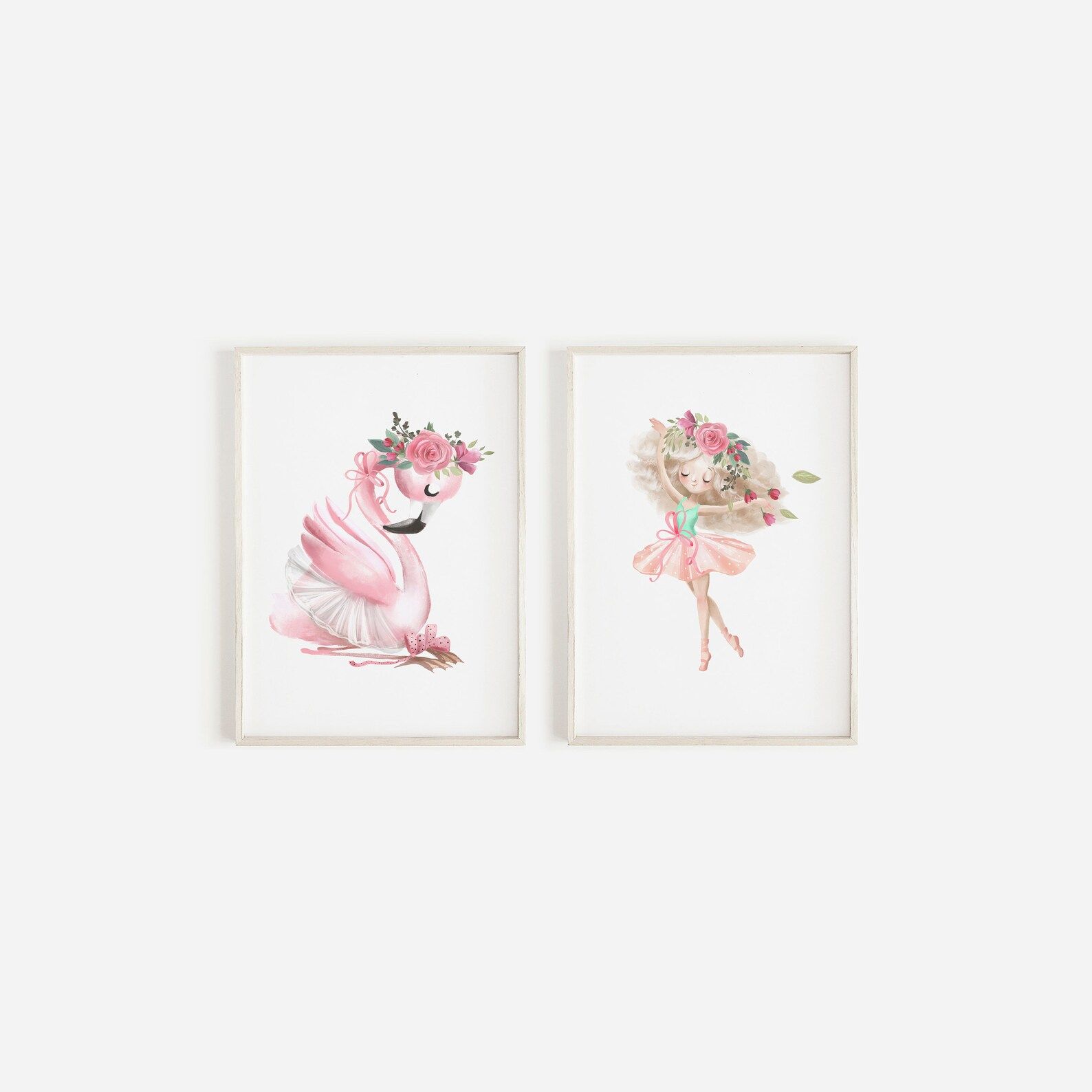 Set Of 2 Ballerina And Flamingo Prints Girls Nursery Prints | Etsy | Etsy (CAD)