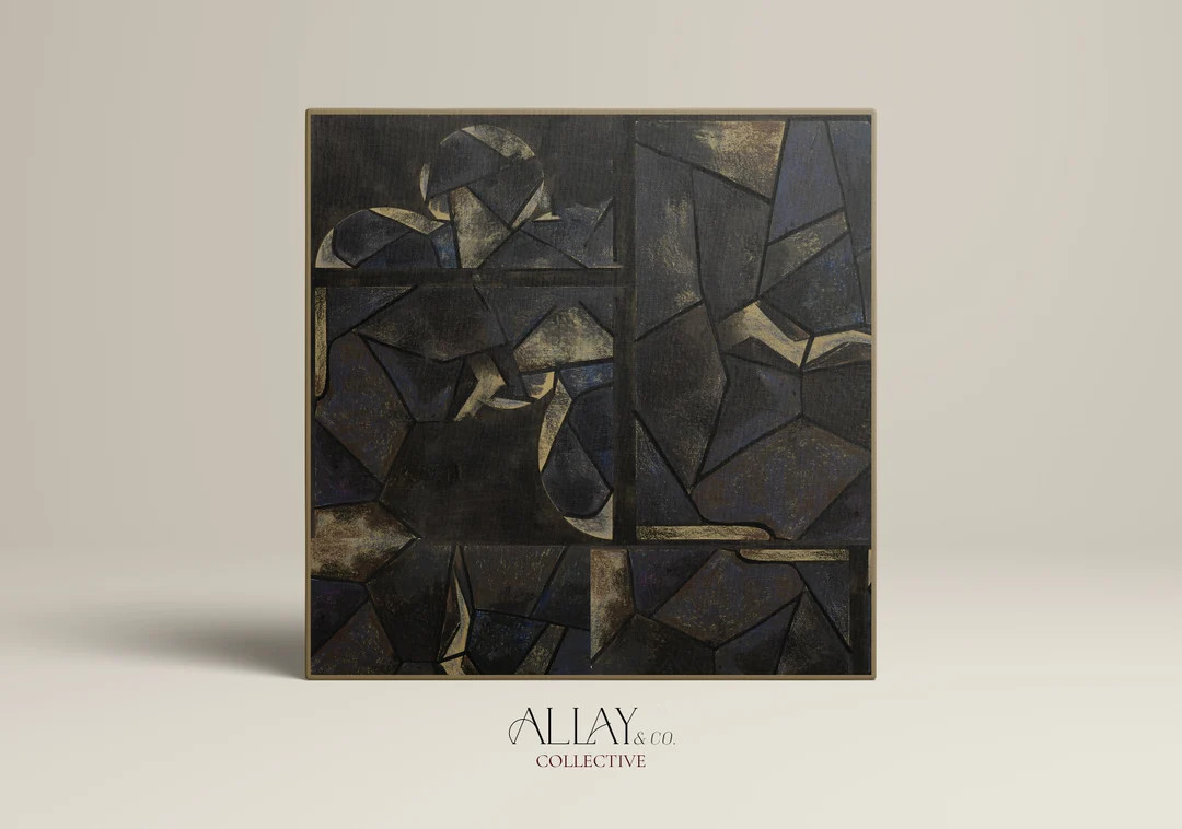 Muted Abstract Art Geometric Abstract Wall Art - Etsy | Etsy (US)