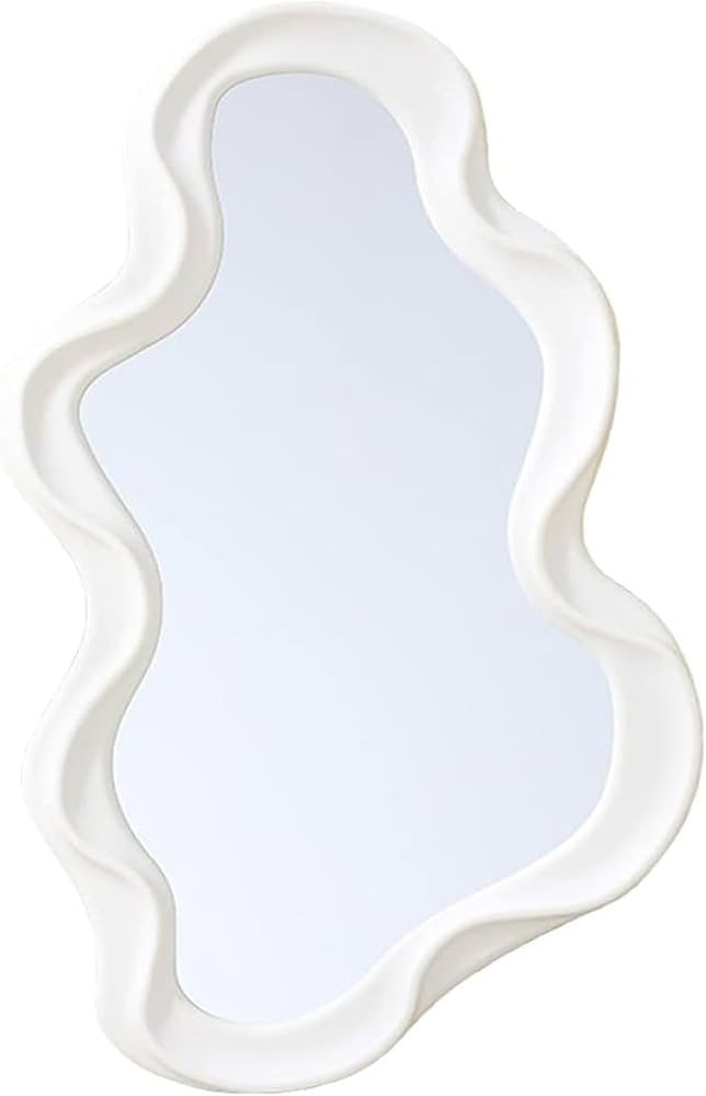 Mokoze Asymmetrical Wall-Mounted Mirror, Creative Unique Decorative Mirrors, Funky Wavy Mirror 16... | Amazon (US)