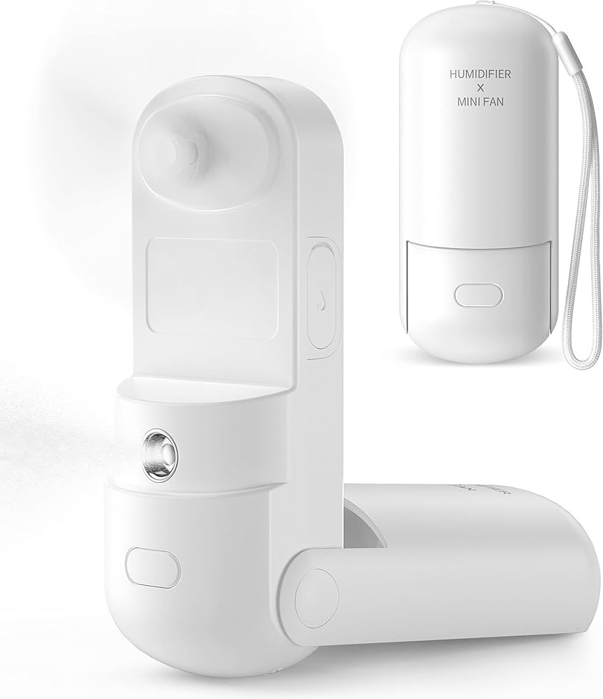 HonHey Handheld Fan Misting Fan, 3 in 1 Hand Fan, Portable Mini Fan with Rechargeable Battery Ope... | Amazon (US)