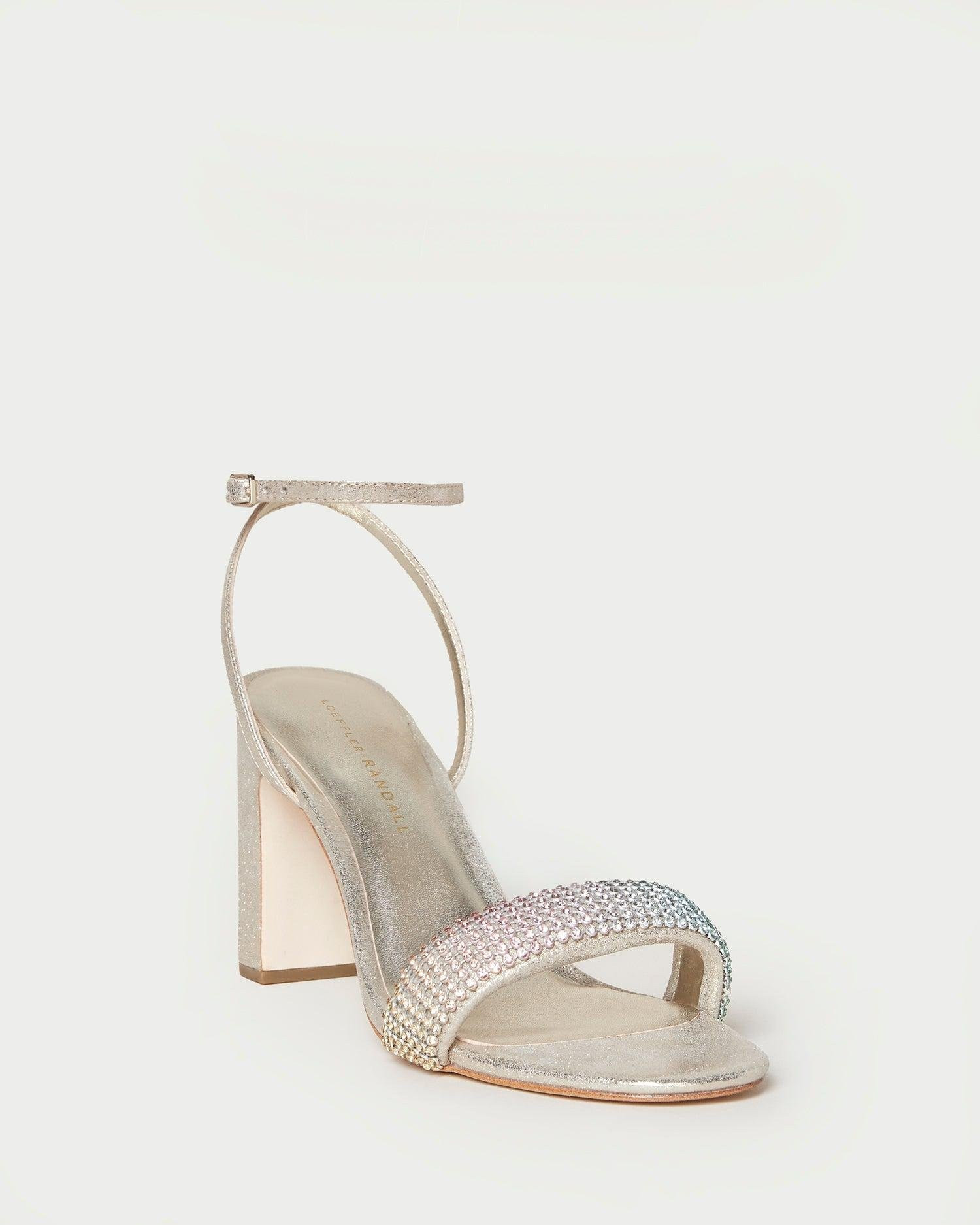 Shay Rainbow Rhinestone Heel | THE YES