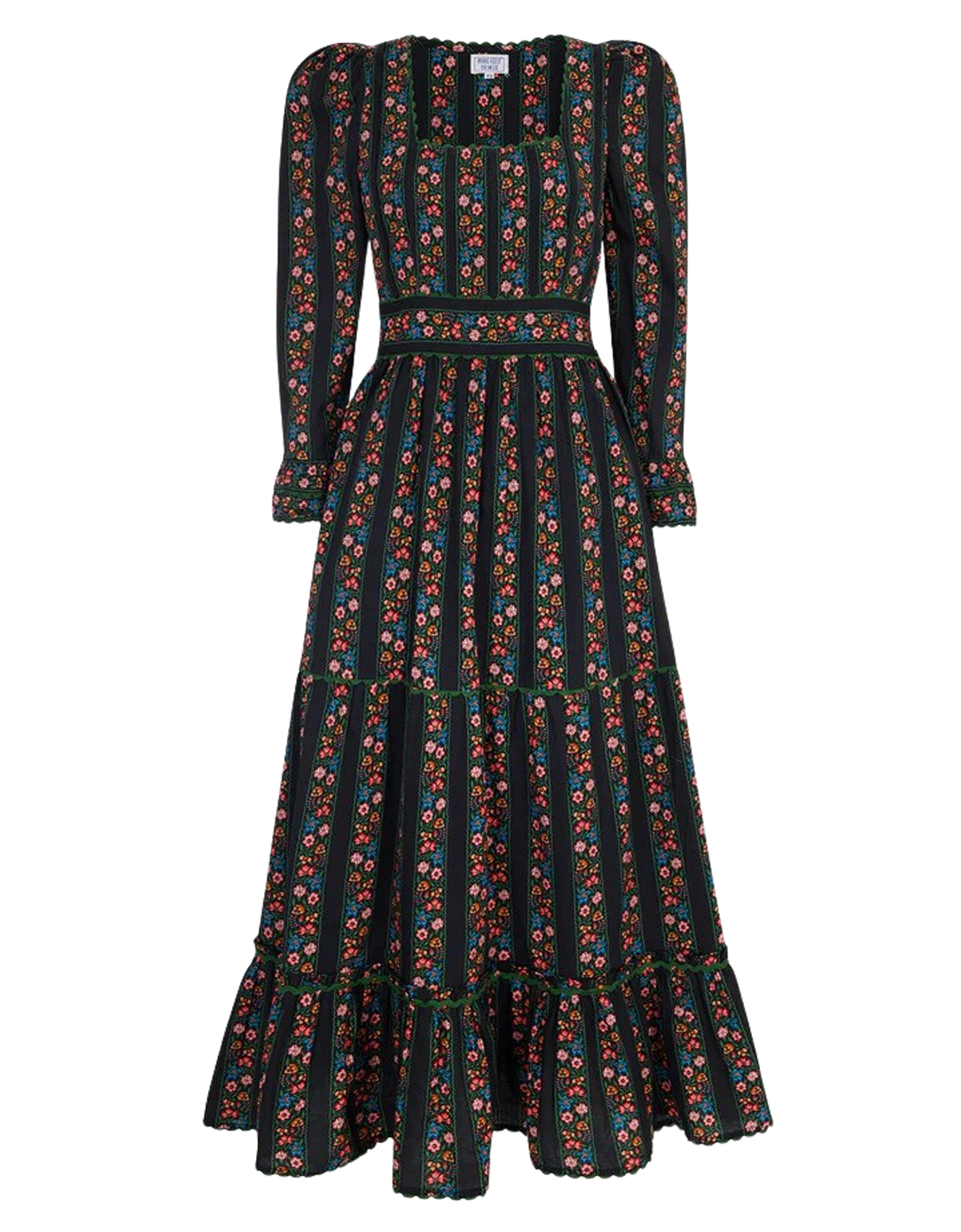 Pink City Prints Evelyn Dress, Haworth Border | Monkee's of Mount Pleasant
