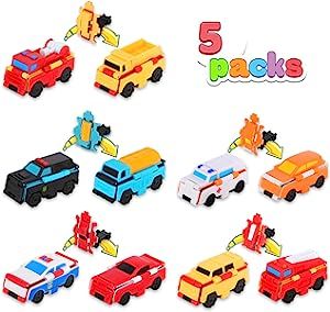 Auby Flip Toy Cars for Kids - 5 PCS Transforming Cars Toys for 3 4 5 6 7 8 Year Old Boys and Girl... | Amazon (US)