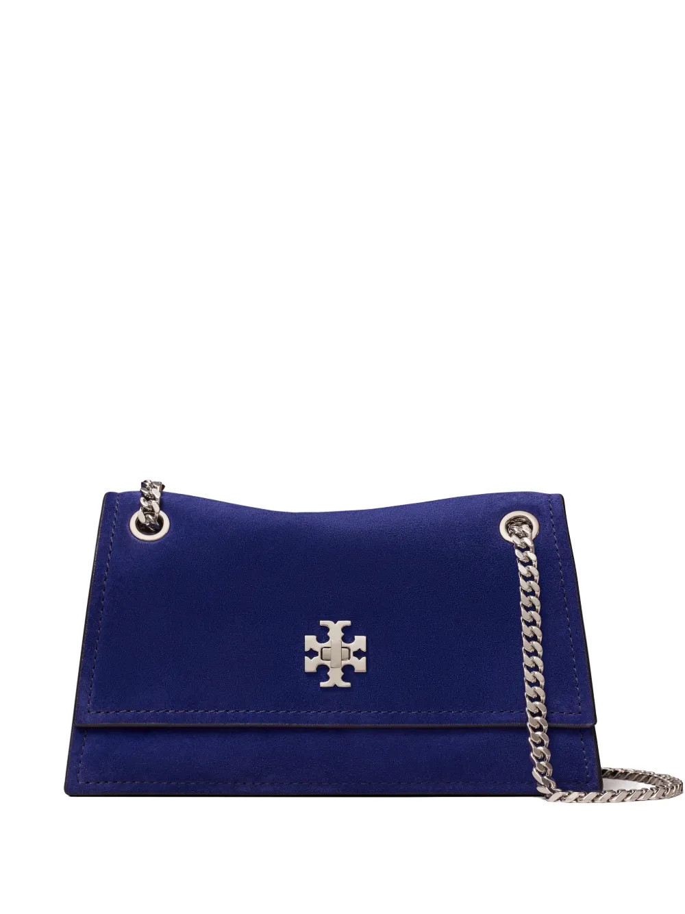 Tory Burch mini kira Turnlock suede shoulder bag - Blue | Farfetch Global