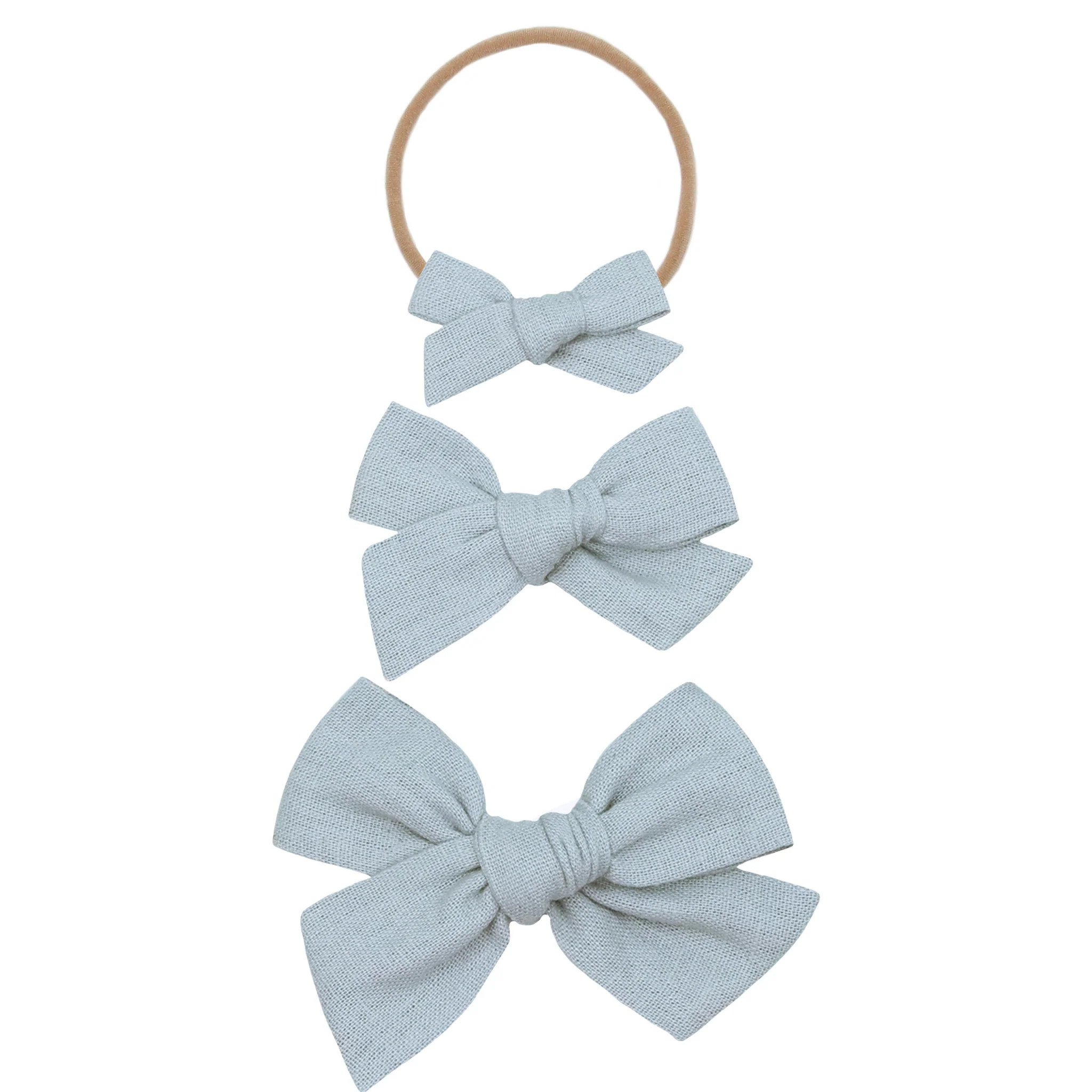 Classic Bow - Dove Headband | Lou Lou & Company