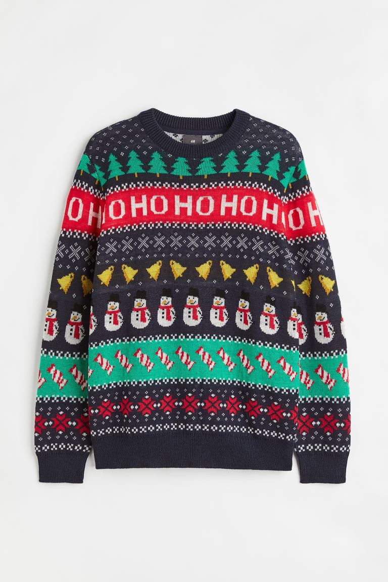 Regular Fit Jacquard-knit Sweater | H&M (US + CA)