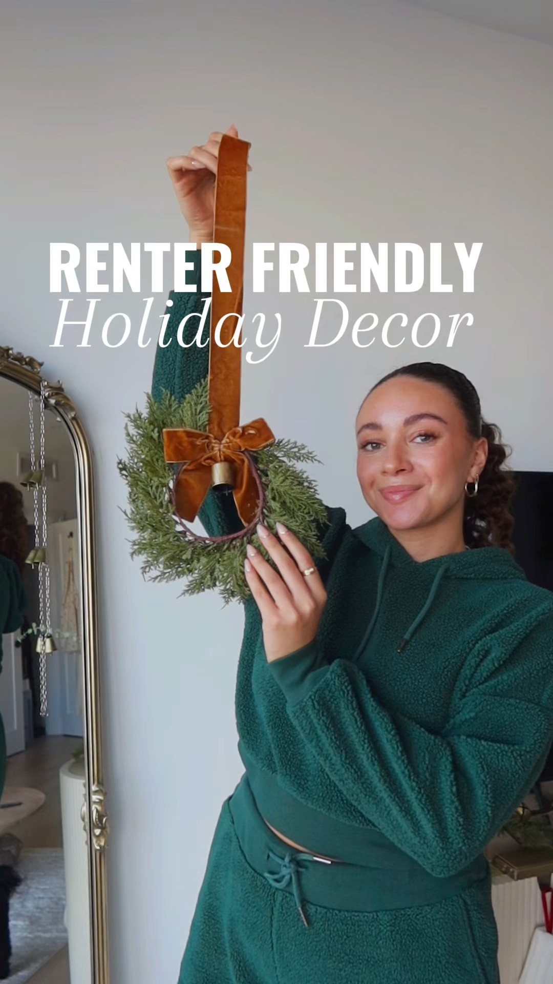 Renter friendly decor for the holidays! These wreaths are really light weight so I was able to use painters tape to hold them up! You can also use command hook strips. This is the perfect way to decorate ahead of Thanksgiving 🦃

#LTKHoliday #LTKFindsUnder50 #LTKHome