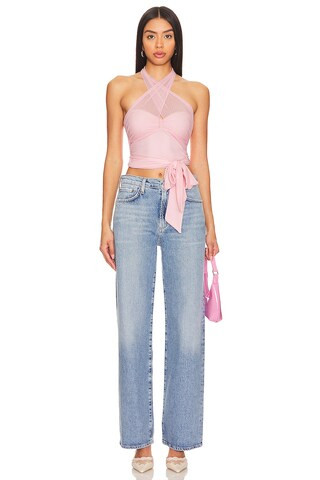MAJORELLE Charlize Halter Top in Light Pink from Revolve.com | Revolve Clothing (Global)