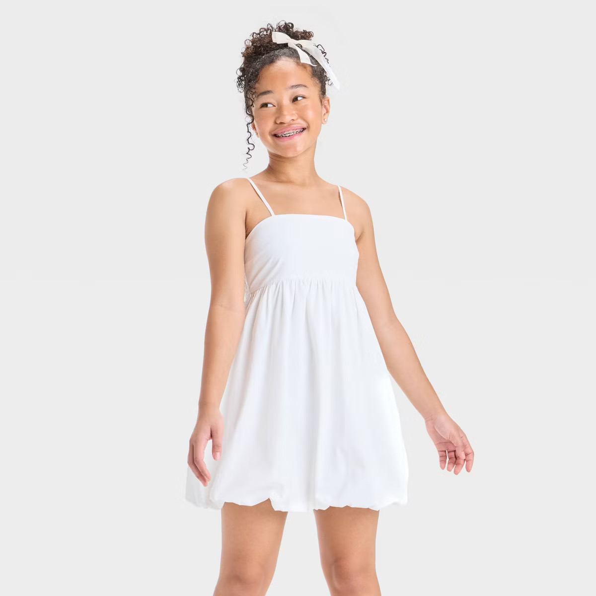 Girls' Strappy Babydoll Bubble Dress - art class™ | Target