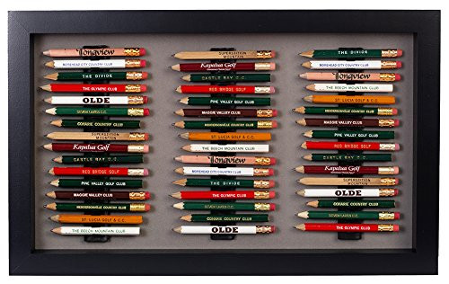 Eureka Golf Pencil Display Case | Holds 48 Round or Octagonal Golf Pencils | Black Finish | Made in the USA | Amazon (US)