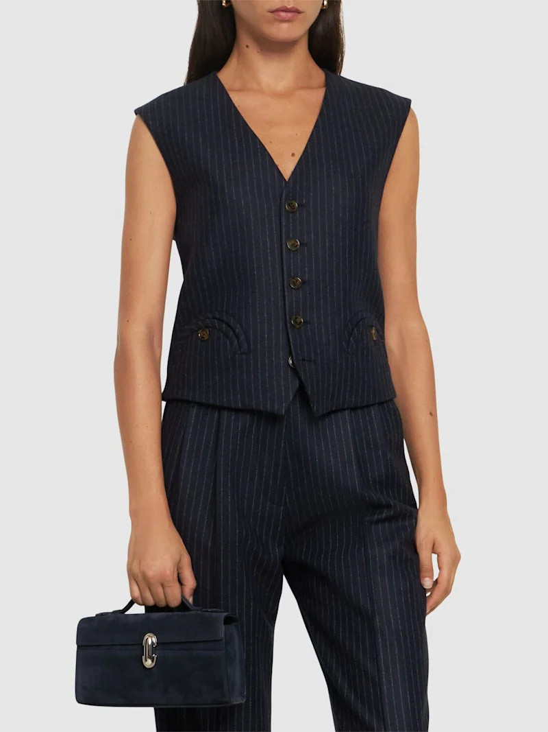 The Symmetry suede top handle bag | Luisaviaroma