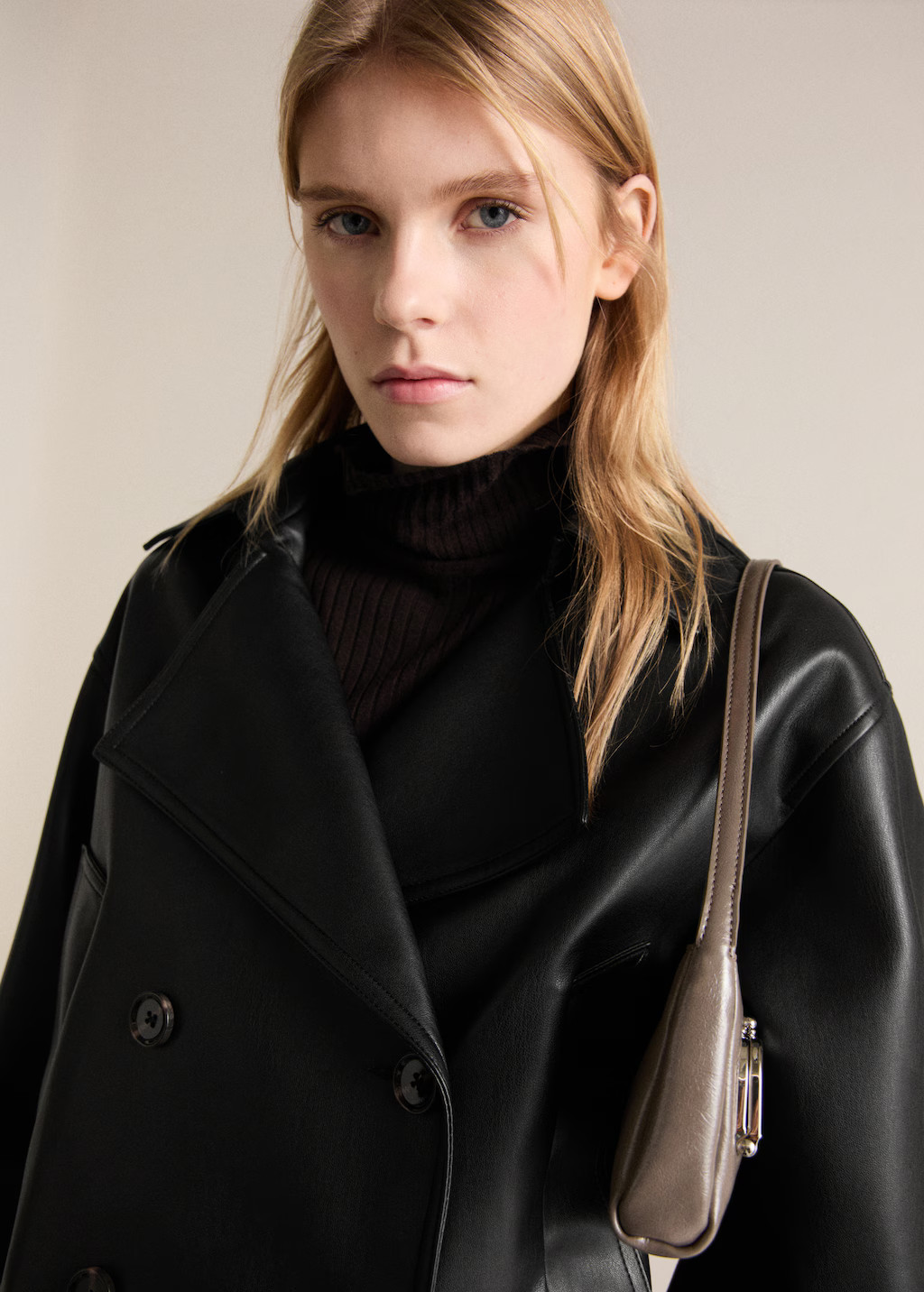 Leather-effect cropped jacket - Women | MANGO USA | Mango (US/MX/AU)