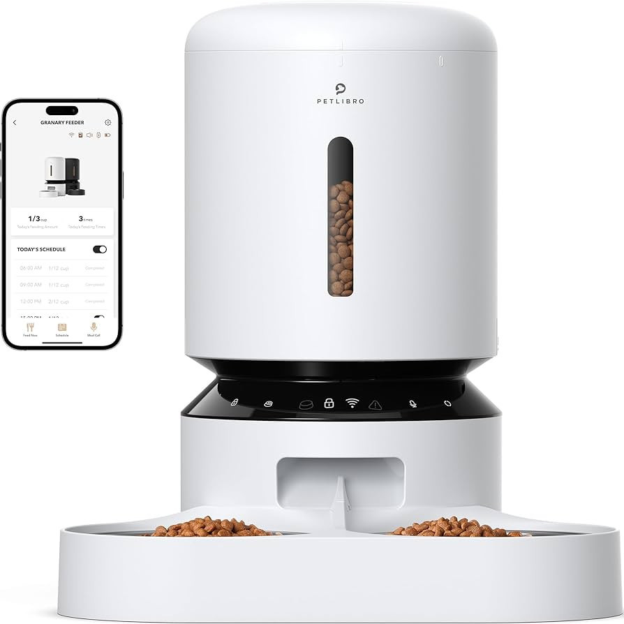 PETLIBRO Automatic Cat Food Dispenser, 5G WiFi Pet Feeder for Two Cats & Dogs with Remote Control... | Amazon (US)