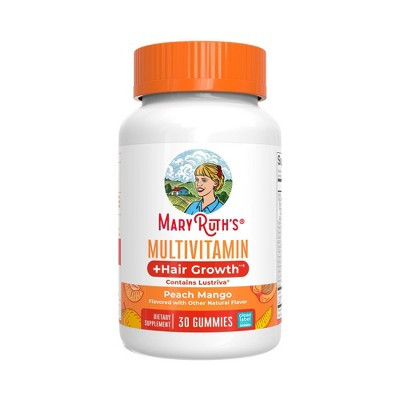 MaryRuth's Multivitamin + Hair Growth Gummies - Peach Mango - 30ct | Target