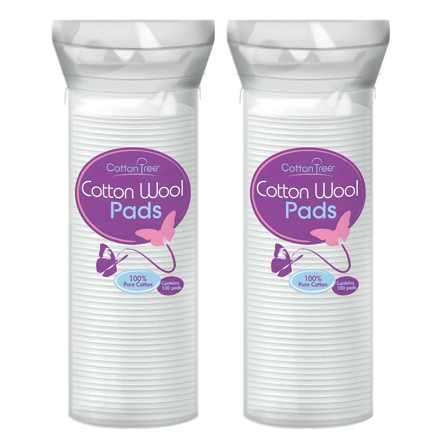 Cotton Tree 100% Pure Cotton, Round Cotton Wool Pads, 80 Count, 2 Pack | Amazon (UK)