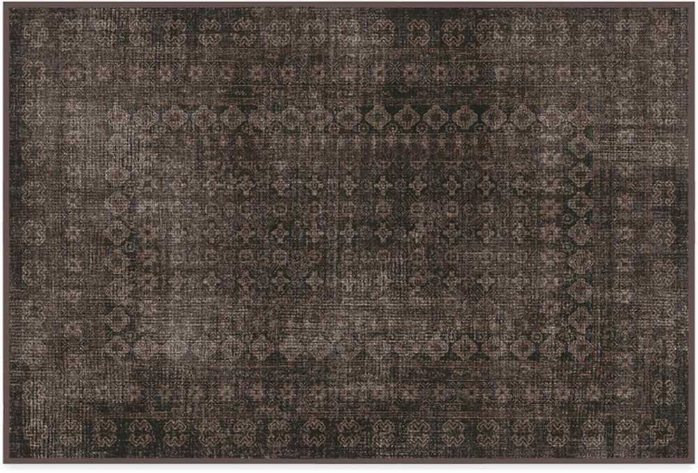 Ruggable Washable Rug Area Rug for Living Room Bedroom Kitchen Cyrus Black 2'x3' | Amazon (US)