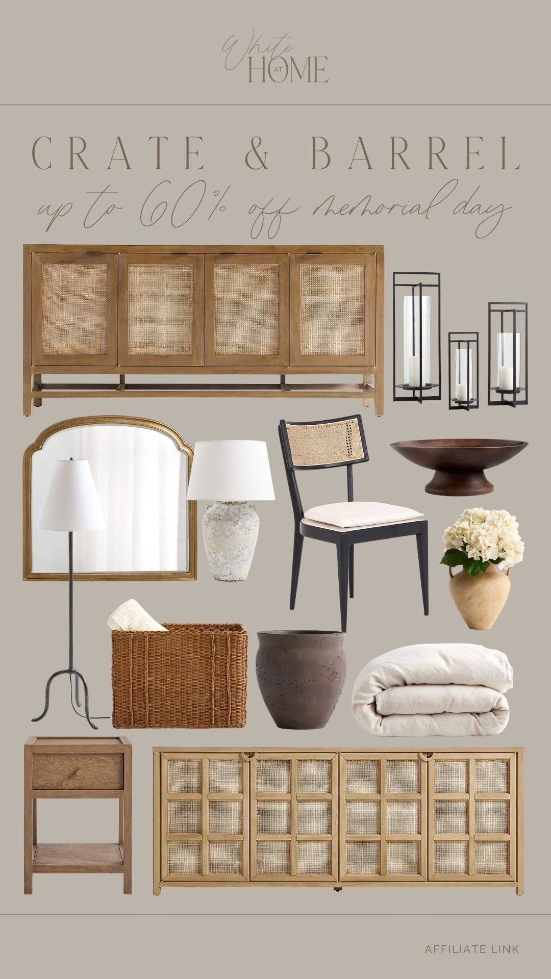 Up to 60% off at Crate & Barrel right now in honor of Memorial Day! The prettiest mix of textured finds, organic accents, functional storage, and warm neutrals. Love these pieces!

#LTKHome #LTKSaleAlert