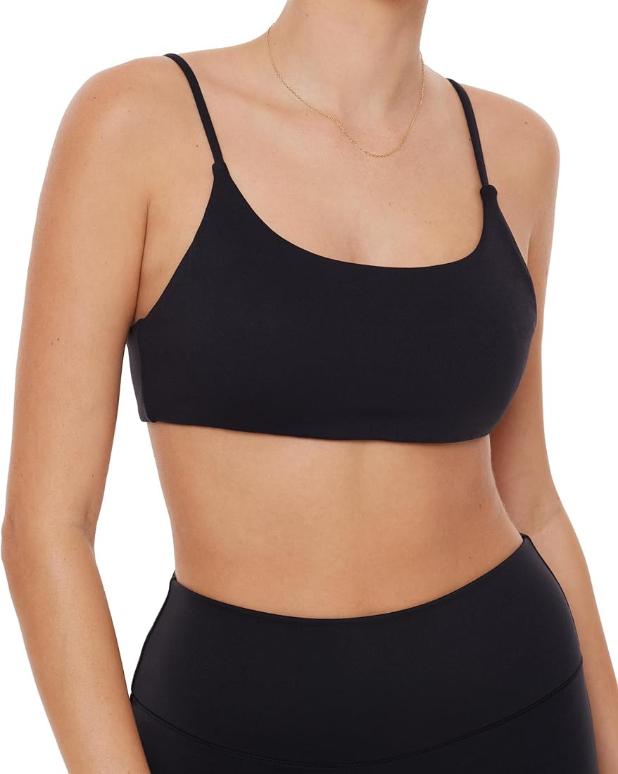PAVOI ACTIVE Athleisure Bra | Low Support Scoop Neck Removable Pads Adjustable Straps Women's Lou... | Amazon (US)