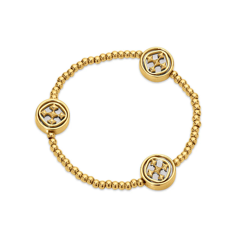 beaded stretch medallion bracelet | Gracewear Collection