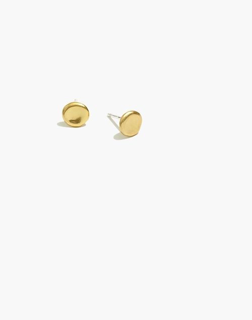 Hammered Circle Stud Earrings | Madewell