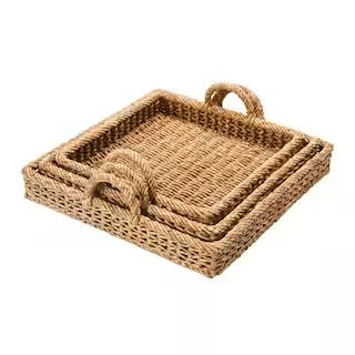 Decorative Water Hyacinth Tray Set | Michaels | Michaels Stores