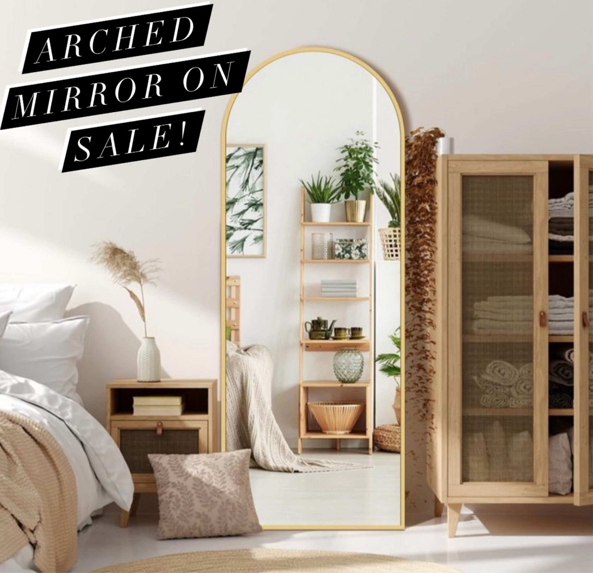 In love with this gold arched mirror that’s on sale right now! Also comes in silver and black!! 

#LTKSaleAlert #LTKHome