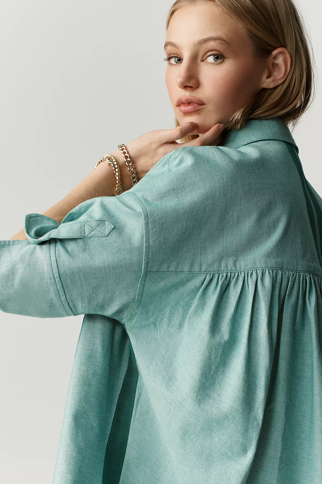 Maeve Mabel Boxy Oxford Shirt | Anthropologie (US)