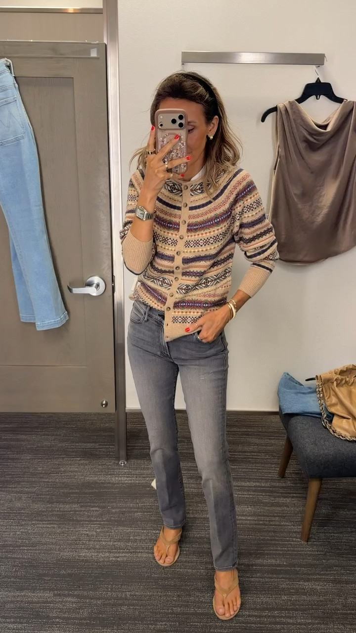 Nsale finds: This Ralph Lauren fair isle sweater is giving mountain vibes, also loving the slim fit of these mother jeans, perfect to tuck in riding boots! Both tts

#LTKSaleAlert #LTKSeasonal #LTKOver40