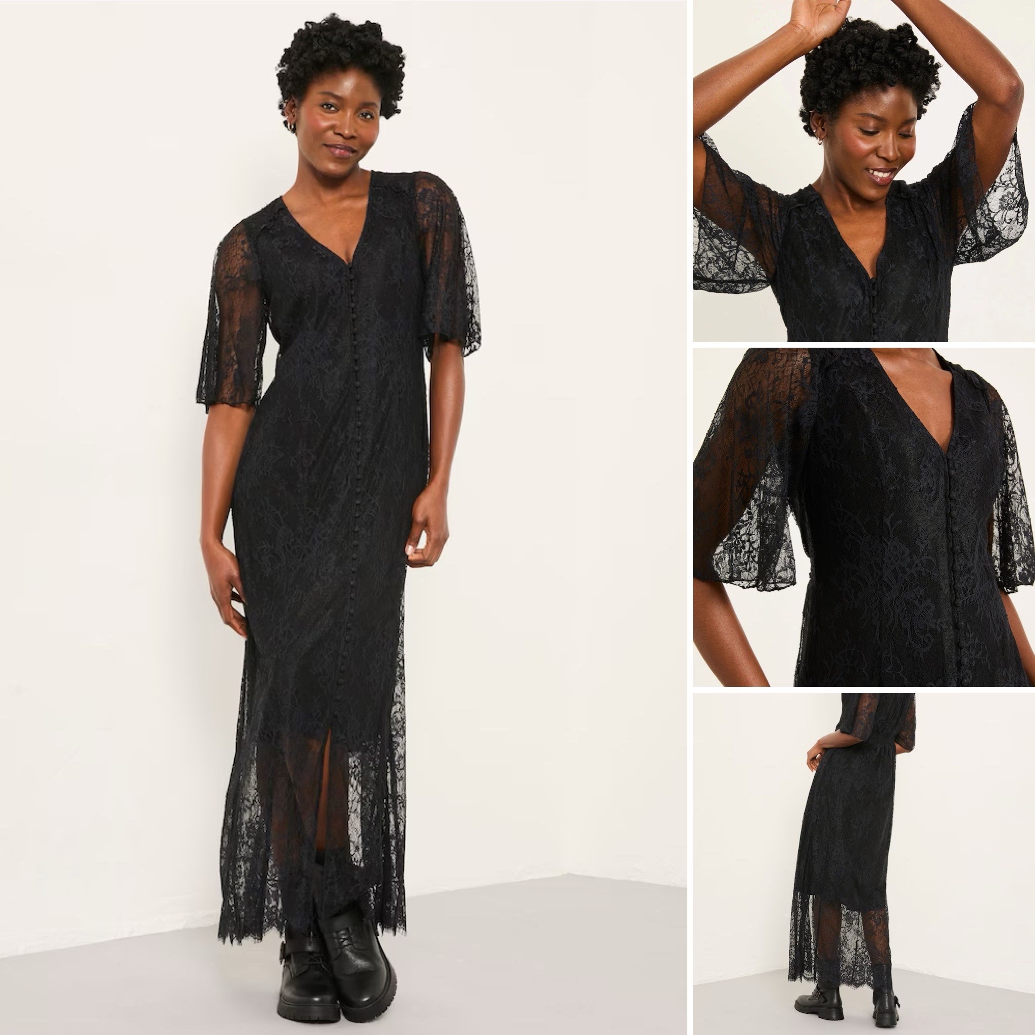 A lace dress that can be dressed up or down. Love it 🖤

#LTKautumn #LTKdresses #LTKuk