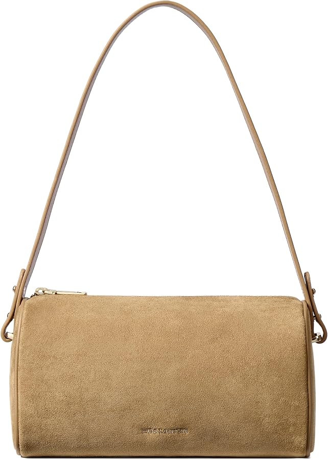 BOSTANTEN Shoulder Bag for Women Suede Leather Crossbody Purse with 2 Strap | Amazon (US)