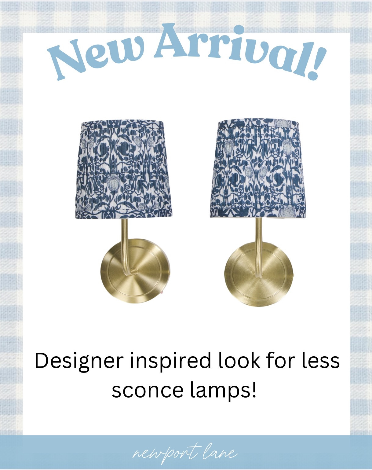 The designer inspired sconces I cannot stop thinking about 🤍 That blue and white block print fabric detail is just exquisite. It’s the kind of pattern and texture that looks so high end and so beautifully coastal.

#LTKHome #LTKSaleAlert