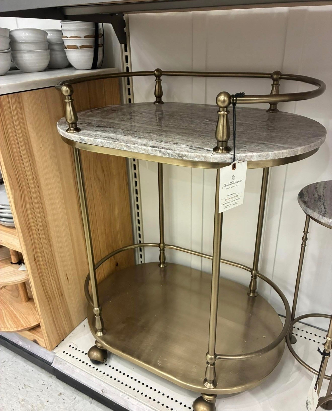 Don’t sleep on this marble and metal rolling bar cart! This sold out and just came back in stock. Looks luxe and such a great price for real marble and brass! Love this rolling bar cart for a dining room, pantry or kitchen nook. 



#LTKU #LTKHome